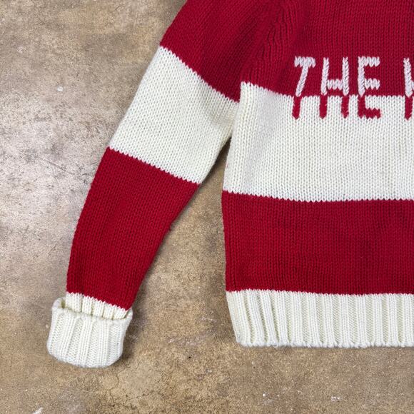 Vintage Spark Plug “The Kid” Red White Striped Knit Collared Sweater Size 7 - Picture 3 of 10